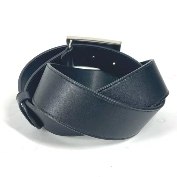 GUCCI 550106 Sequin GG logo crystal belt Leather Black main image 9